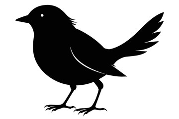 silhouette color image,Ditsy bird ,vector illustration,white background