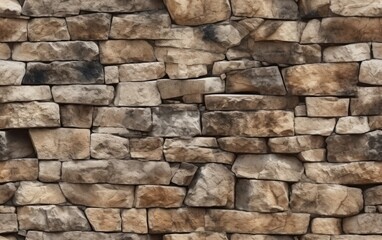 Obraz premium Flat Rustic Stone Texture Seamless Pattern