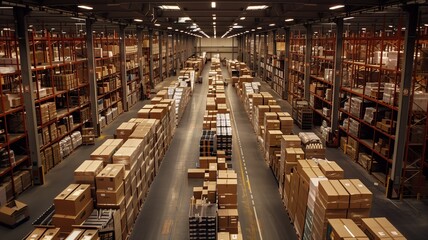 Warehouse workers optimizing package handling for increased efficiency