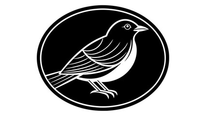 Fototapeta na wymiar bluebird-icon-in-circle-logo vector illustration