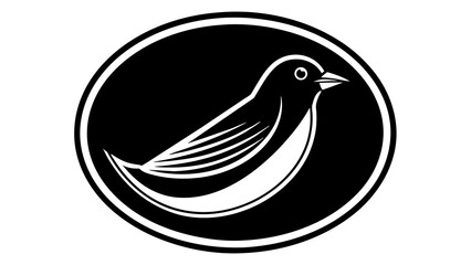 Fototapeta na wymiar bluebird-icon-in-circle-logo vector illustration