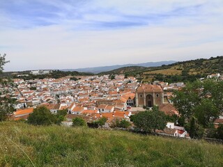 View of Aracena in the province of Huelva, Andalusia - 773334311