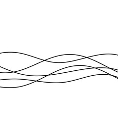 Abstract wave element for design