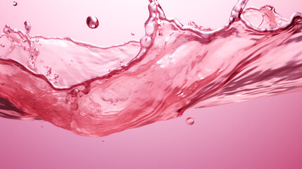 pink water splash background