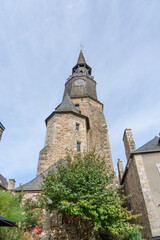 Obraz premium a normandy turret on a French church spire, Dinan France