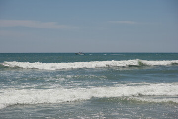 ship on ocean 