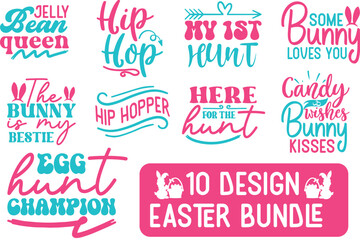 Fototapeta na wymiar Easter SVG designs bundles