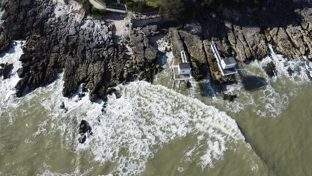 Plage de royan et ses carrelets 
