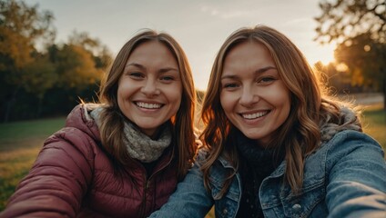 Obraz premium two young women