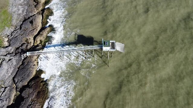 Plage de royan et ses carrelets 