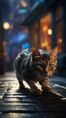 Cat on the street