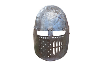 The Antique Knight Helmet. Historic Old. PNG Design Element.  - 773355598