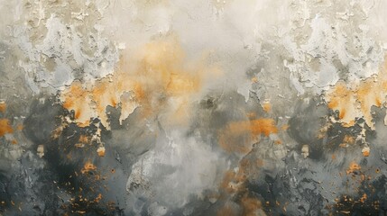 Grunge gold and grey background with some stains on it.