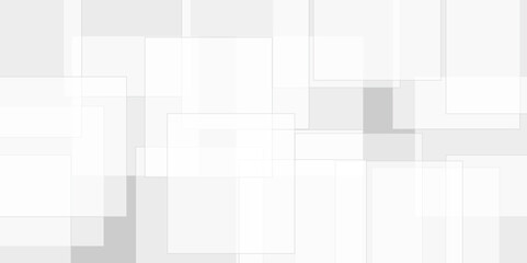 Abstract background with white and gray transparent material in triangle and squares shapes with geometric style. Space design concept. Decorative web layout or poster, banner.