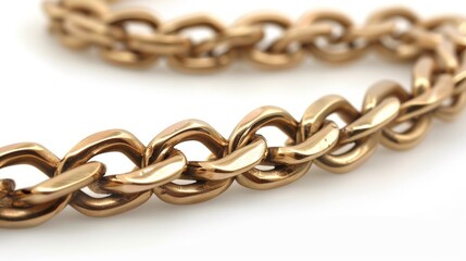 Obraz premium Closeup of a metal chain. The concept of connection and cooperation.