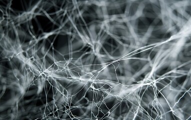 A detailed look at the complexity of a microfiber web, where each thread intersects with precision and delicacy.