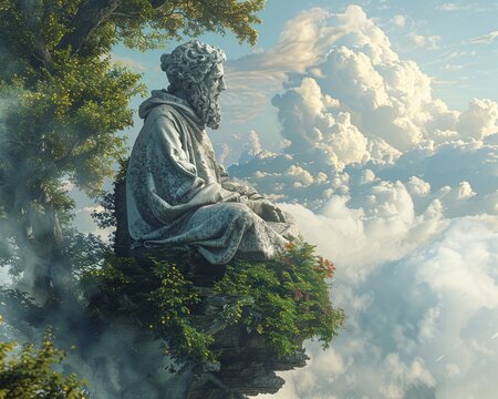 Discover the mystical dimensions of medieval thought in conceptual art representations of philosophical mysticism, 3DCG