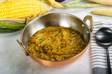 Vegan cuisine - Indian soup daal