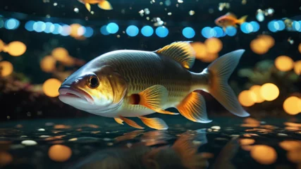 Fotobehang fish in aquarium © Javed
