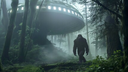 Out of This World Encounter: Bigfoot Emerges from UFO Mystery