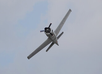 T-28 Trojan airplane in flight
