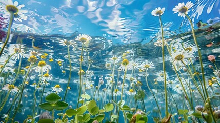flower on water