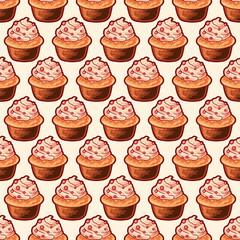 cake illustration pattern vector design