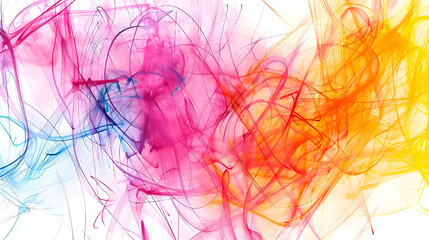 Abstract colorful scribbles - Ai Generated