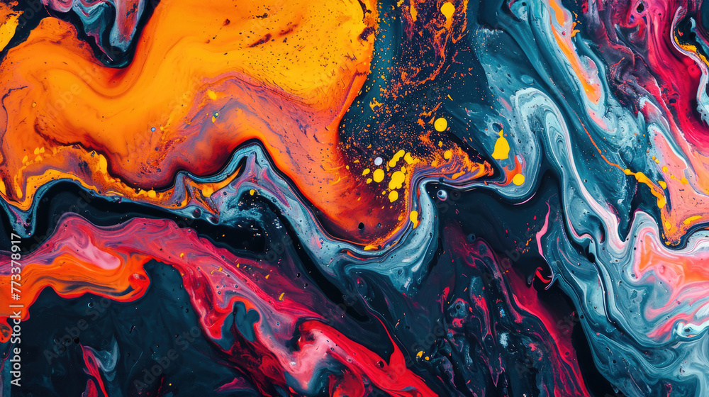 Poster dynamic abstract patterns creating visual interest, engaging abstract patterns that dynamically capt