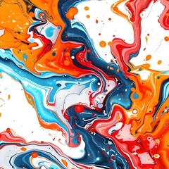 Abstract marbling pattern Acid marble texture background - Ai Generated