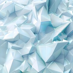Obraz premium Blue polygon structure abstract - Ai Generated