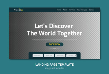 Travel Landing page design | Website template design