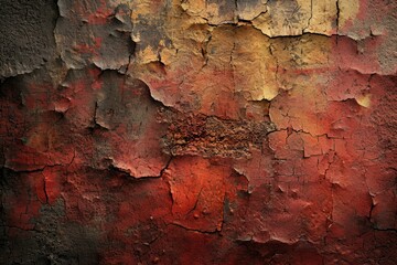 A grunge-style 3D background featuring distressed textures, adding an edgy and rugged aesthetic to the scene.