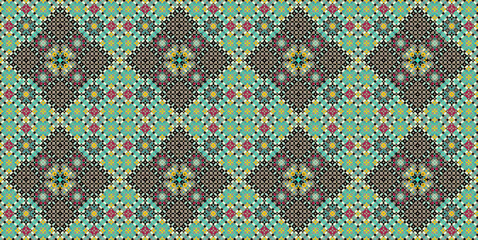 Islamic geometric Seamless pattern for interior decoration, backgrounds, fashion blogs, web posts, website designs, book covers