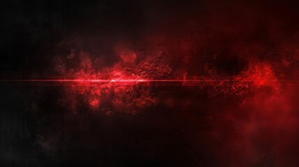Abstract dark black and red gradient background with bright light glow and grainy noise grunge texture, empty space template