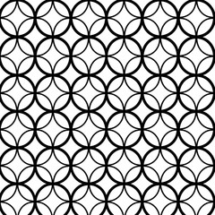 Fototapeta premium Geometric repeat circle pattern - Ai Generated