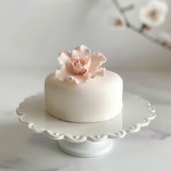 Fototapeta na wymiar cake with flower.