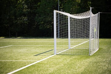 Football Goal Post on Field - 4K Ultra HD Resolution