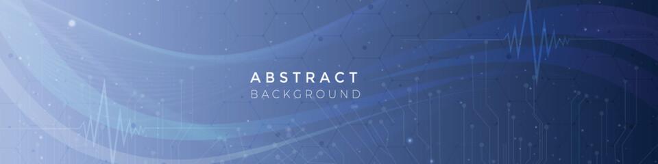technology design with Abstract gradients Linkedin Social media cover