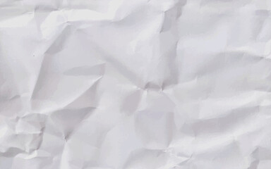 blank clean white Crumpled paper for background.