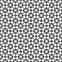 Fototapeta premium Black and white seamless abstract pattern. Background and backdrop. Grayscale ornamental design.