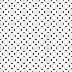 Fototapeta premium Black and white seamless abstract pattern. Background and backdrop. Grayscale ornamental design.
