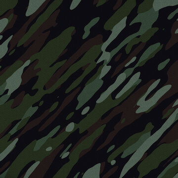 Military camouflage skin pattern for decor and textile. Army masking design for hunting textile fabric printing and wallpaper. Design for fashion and home design