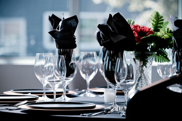 table set for a dinner party