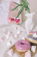 heart shaped cookies with sugar