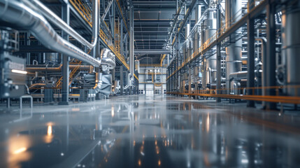 A high-end air filtration system designed to provide clean and safe air in various industrial settings, including factories and warehouses