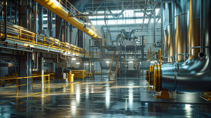 A high-end air filtration system designed to provide clean and safe air in various industrial settings, including factories and warehouses