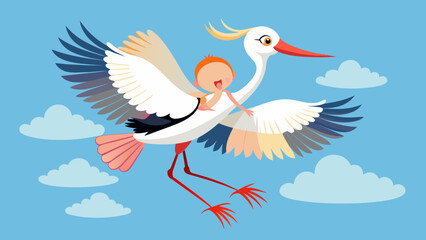 stork-and-baby-girl--stork-carrying-a-baby-girl