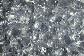Glass crystal stone texture wall with refraction. Light and shadow smoke soft focus abstract background.