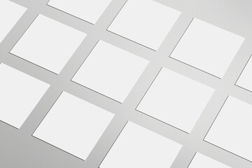 Blank Social Media Posts Template Mockup.